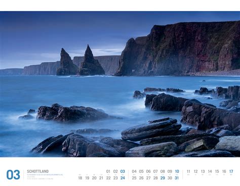 Schottland Kalender 2024 Wandkalender Im Querformat 54x42 Cm Natur