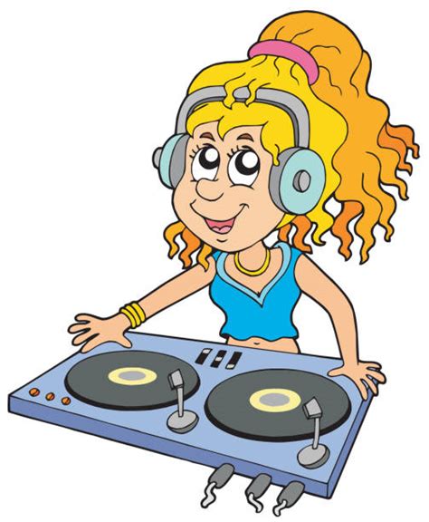 Female Dj Clip Art Illustrations Royalty Free Vector Graphics And Clip
