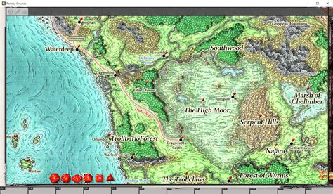 Dd 5e Forgotten Realms Map Maping Resources
