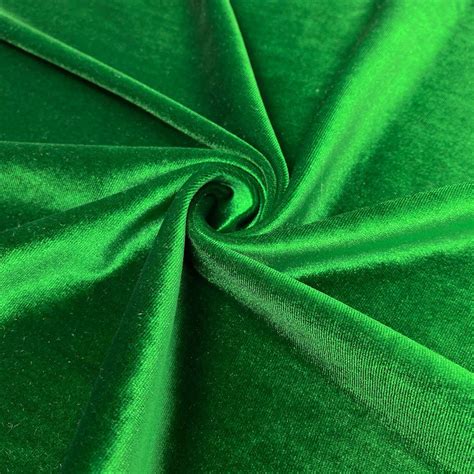 Kelly Green Stretch Velvet Fabric 60 Wide By The Etsy