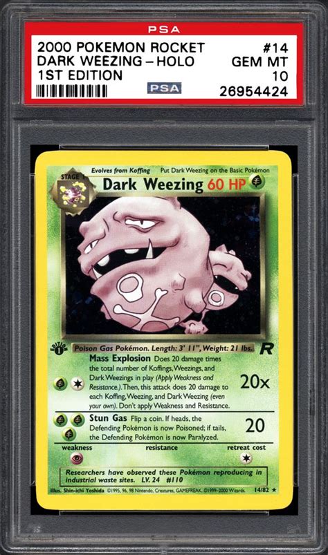 Weezing is a poison pokémon which evolves from koffing. Auction Prices Realized TCG Cards 2000 POKEMON ROCKET Dark Weezing-Holo 1st Edition Summary