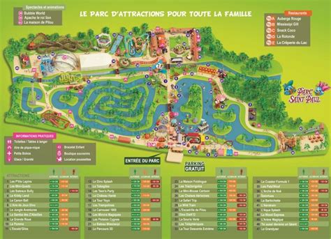 Parc Saint Paul guide Promos Tarifs billets Accès Attractions Météo Ouverture etc