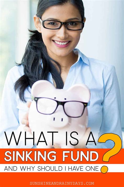 12 Month Sinking Funds Tracker Sunshine And Rainy Days