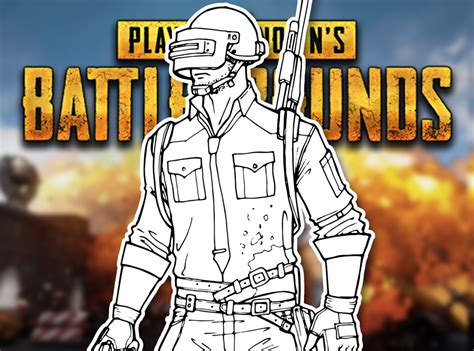 How To Draw The Pubg Cover Character Playerunknowns Battlegrounds