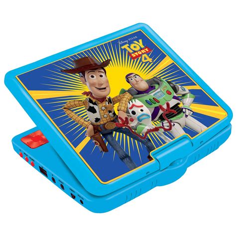 Toy Story 4 Dvd Player Portable 7 Lcd Display Buzz Woody Forky Kids Ebay