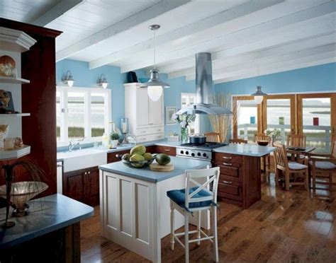 Blue Wall Kitchen Design Ideas For Your Kitchen Inspiration 23 Blue