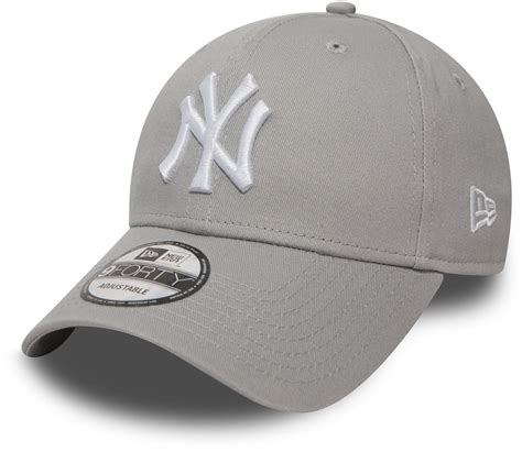 New Era 940 League Basic Ny Yankees Adjustable Grey Baseball Cap