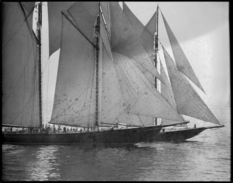 Fishing Schooner Bluenose Off Gloucester Digital Commonwealth