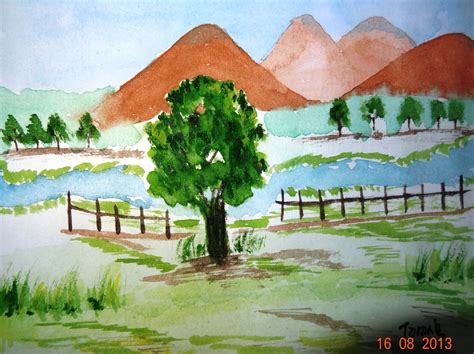 Nature Painting Drawing At Explore Collection Of