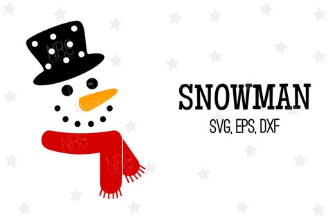 Snowman SVG File, V3 (48109) | SVGs | Design Bundles