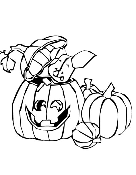 Winnie The Pooh Halloween Coloring Sheets