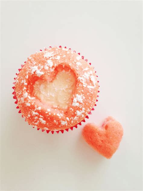 Heat chocolate chips in microwave for 30 seconds. Cut Out Strawberry Heart Cupcakes DIY | Catch My Party
