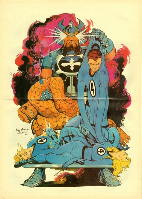 Alan Davis Classic Marvel Poster Fantastic Four