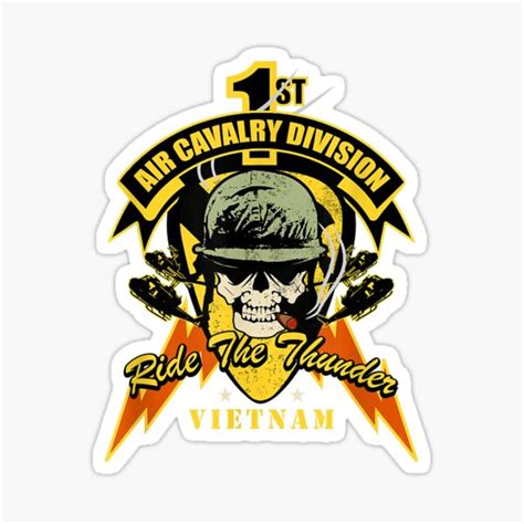 1st Air Cavalry Division Sticker By Getleaux Redbubble