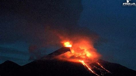 Mexicos Erupting Colima Volcano Triggers Evacuations Bbc News