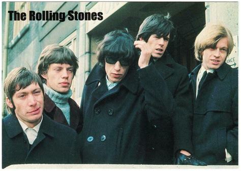 The Rolling Stones In The 1960s Group Portrait Modern Postcard 4