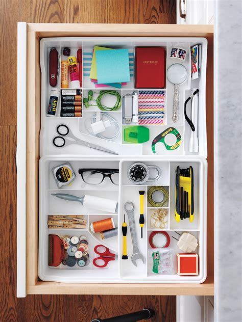 Then using a ruler, piece of cardboard, or other flat object,. 15 Organizing Ideas for Your Drawers - Real Simple