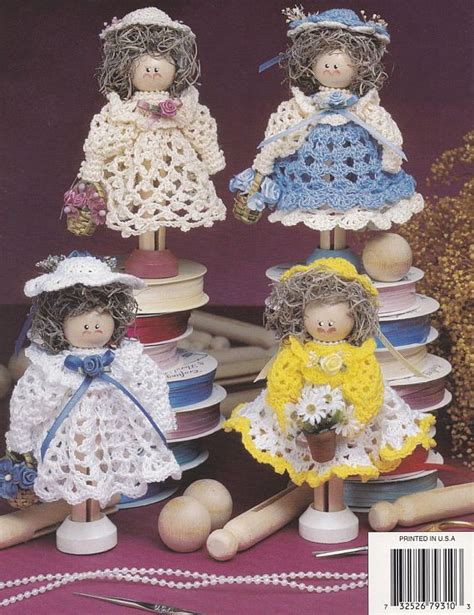 Clothespin Ornament Dolls Annies Attic Crochet Pattern Annies