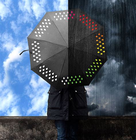 Color Changing Compact Smart Umbrella Fun Uncommon Goods