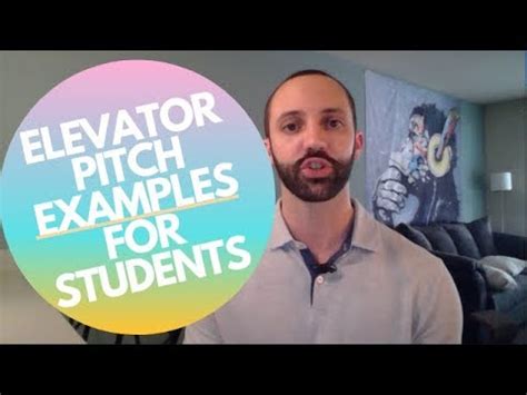 If nothing else, these samples can be great whether you are a student seeking an internship, a recent college graduate attending a job fair or an attendee at a different type of networking event. Elevator Pitch Examples for Students - YouTube