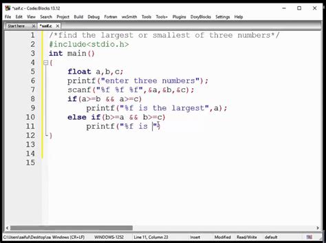C Program To Find Largest Of Three Numbers Riset