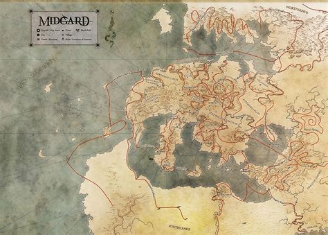 Ley Lines Map In Midgard World Anvil
