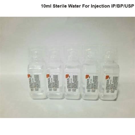 Sunlife 10ml Sterile Water For Injection Ipbpusp At Rs 150piece In