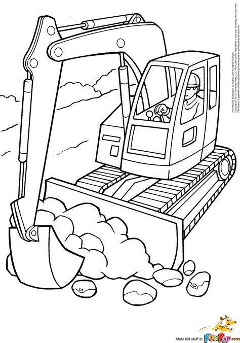Printable Construction Coloring Pages Sketch Coloring Page