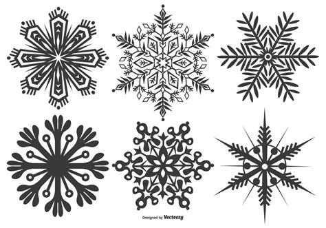 Abstract Snowflake Shape Collection 130915 Vector Art At Vecteezy
