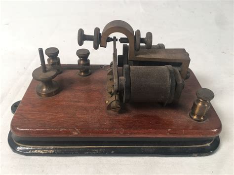 Rare Vintage Sounder For Telegraph System Brass 4 Ohms Morse Code