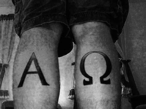 30 Alpha Omega Tattoo Designs For Men Greek Grandeur In 2021 Alpha
