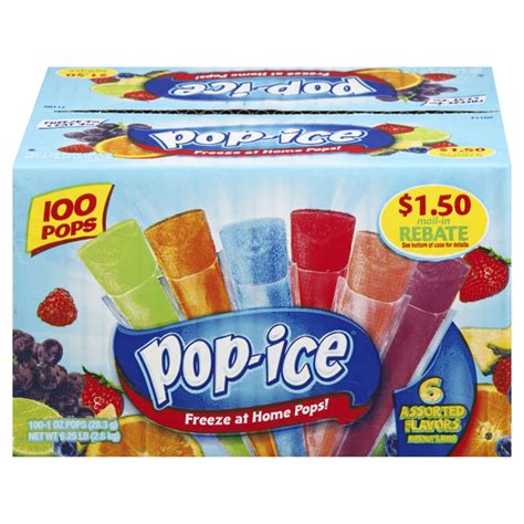 Save On Pop Ice Freezer Pops 6 Fruity Flavors 80 Ct Order Online