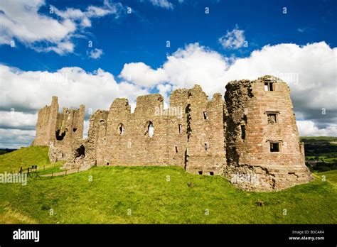Ruins Of Brough Castle In Cumbria England Uk Stock Photo Alamy