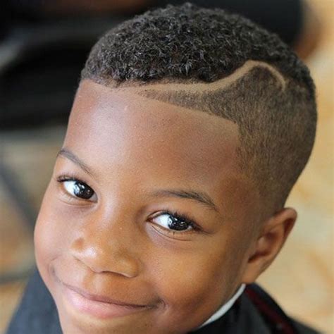 Hair Design Part With High Fade Little Black Boy Haircuts African