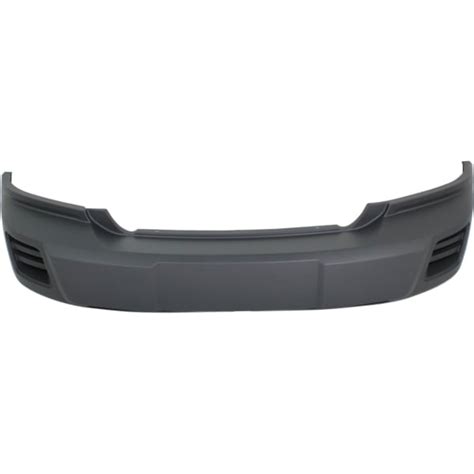 Replacement Front Bumper Cover Textured Without Parking Aid Sensor Holes Without Fog Light