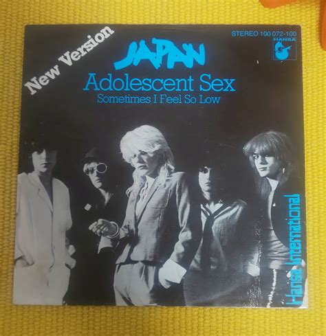 たまぞう on twitter japan adolescent sex 7inch 1978 独盤 このシングルは前にも上げたが ミソはジャケは英盤の「孤独の安らぎ」のシングルと