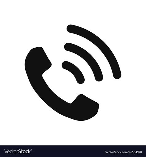 Telephone Icon In Modern Design Style For Web Vector Image