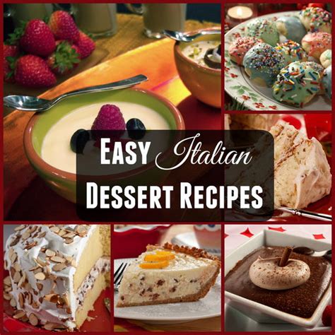 Easy recipes for desserts that will dazzle your diners. 8 Easy Italian Dessert Recipes | MrFood.com