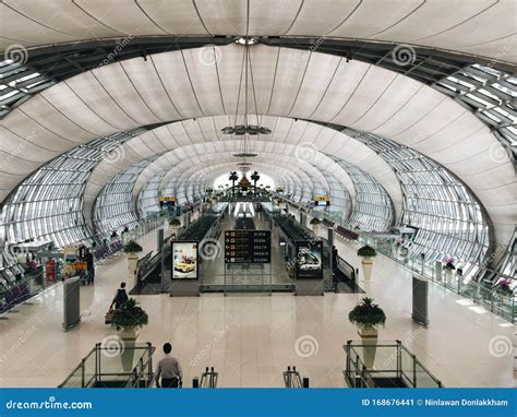 Interior Of Bangkok Suvarnabhumi Airport Bkk Editorial Photo Image Of