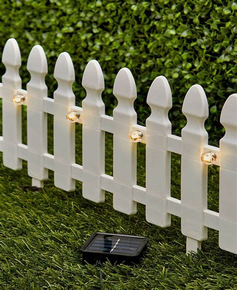 6 Ft Solar Border Picket Fence Panels In 2020 Picket Fence Panels