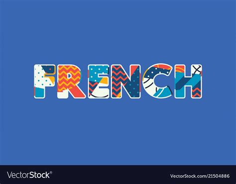 French Concept Word Art Royalty Free Vector Image