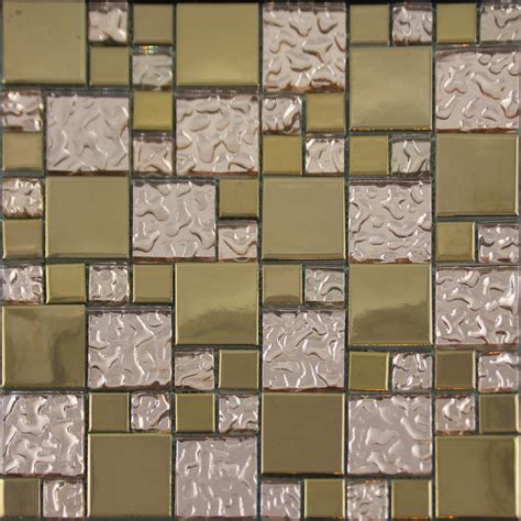 Gold Porcelain Tile Designs Bathroom Wall Copper Glass