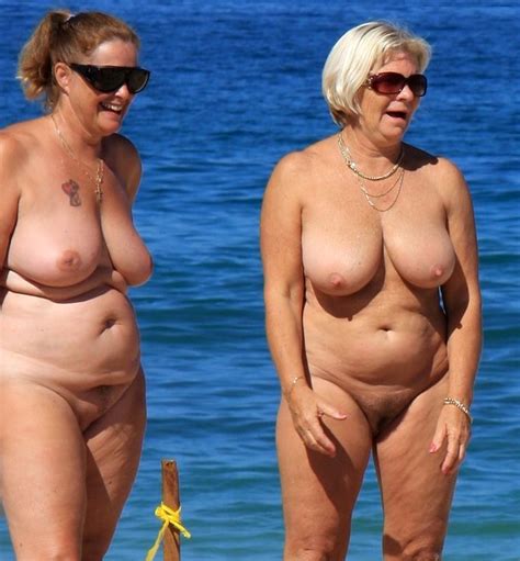 Grey Women On Beach Hot Porn Photograph GrannyNudePics Com