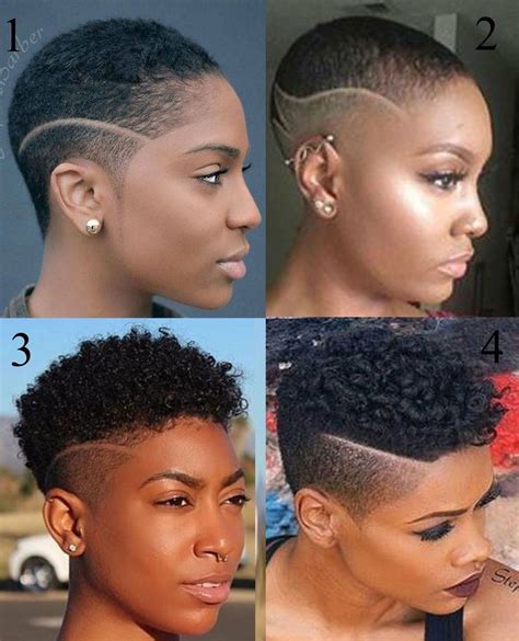 Tapered Natural Hairstyles Black Female Fade Haircut Designs Best