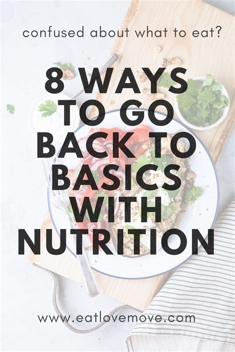 Going Back To Basics With Nutrition Eat Love Move Nutrition