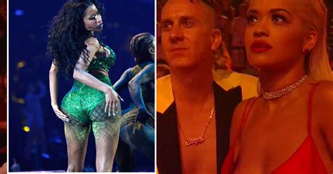 Rita Ora Looks Horrified As Nicki Minaj Simulates Sex With Backing Dancer In Shocking Mtv Vmas