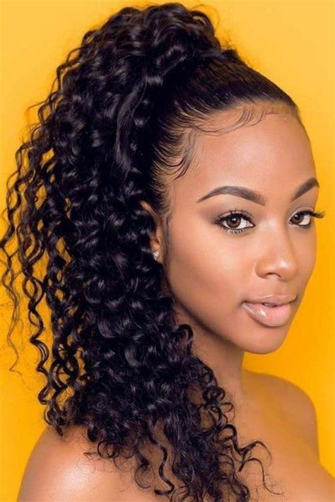 Gorgeous High Ponytail Hairstyles For Black Women New