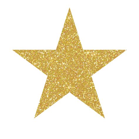 Gold Star Glitter On Transparent Background 27296798 Png