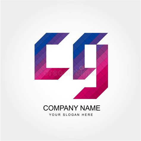 Cg Letter Logo Design Stock Vector Illustration Of Letters 113993408
