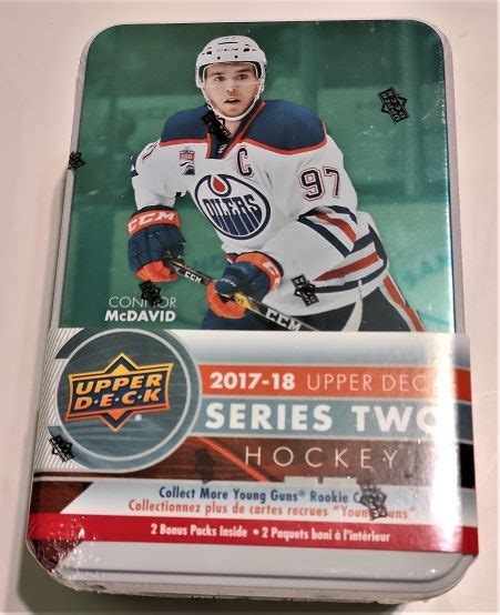 2017 2018 Upper Deck Series 2 Hockey Tin Box Ofs Cards